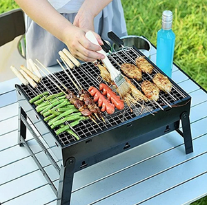 Складной барбекю гриль портативный мангал BBQ Grill Portable - жаропрочный Лучшая цена!