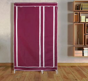 Тканевый шкаф складной STORAGE WARDROBE KM-105 на 2 секции (106х45х170 см), органайзер для одежды